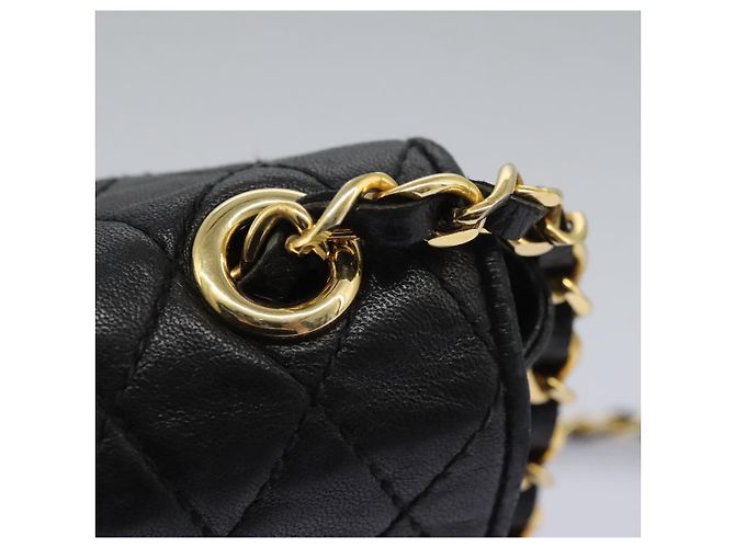 Borsa a spalla BALLY in pelle nera e oro Auth BD059 Nero D'oro - vista 9