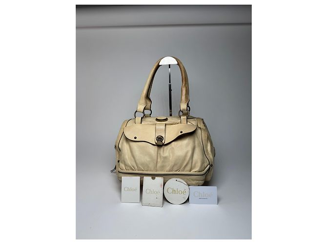 Chloé Vintage Chloe Leder Tasche Beige - Ansicht 6