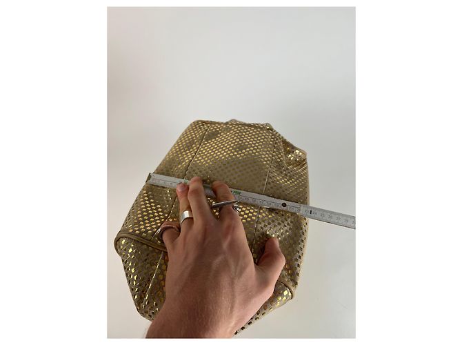 Chloé Vintage Chloe 2-Wege Leder Tasche golden - Ansicht 14