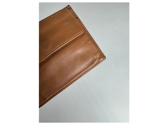 Céline Vintage Celine Paris Leather Monogram Card Holder Brown - view 5