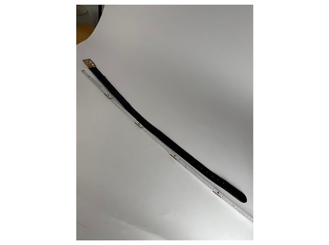Céline Vintage Celine Paris Leder Gürtel Schwarz - Ansicht 5