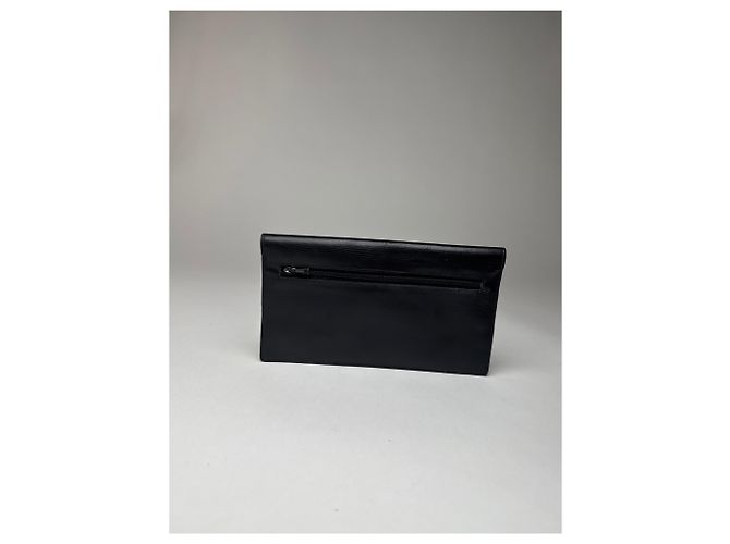 Clutch in pelle vintage Givenchy GV3 nera Nero - vista 2