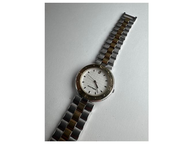 Orologio in acciaio vintage Courreges argento / oro - vista 2