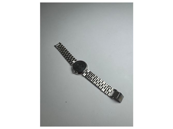 Orologio in acciaio vintage Courreges argento / oro - vista 4