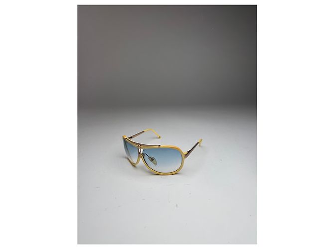 Vintage Loewe Madrid Flieger-Sonnenbrille weiß Beige - Ansicht 10