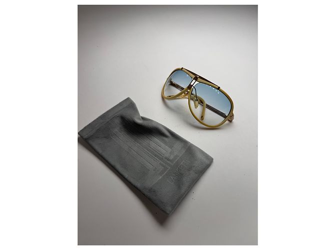 Vintage Loewe Madrid Flieger-Sonnenbrille weiß Beige - Ansicht 5