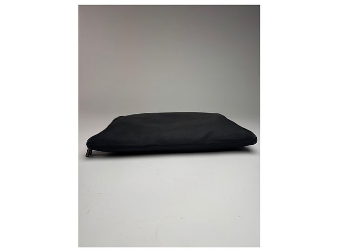 Triomphe Céline Clutch in pelle vintage Celine Paris nera Nero - vista 9