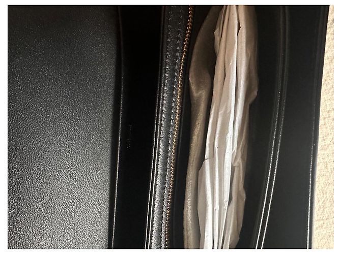 Classic Box Borsa Céline Triomphe in pelle nera Nero - vista 9