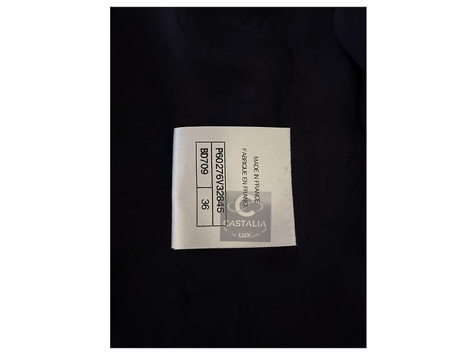 Chanel Neue Ikonische La Pausa Shimmer Tweed Jacke 36 FR Marineblau - Ansicht 16