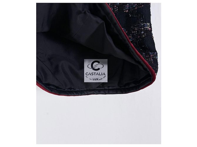 Chanel Falda de tweed Lesage estilo Keira Knightley 34 FR Negro - vista 7