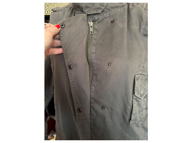 Chaqueta Ikks de algodón marrón Castaño - vista 7