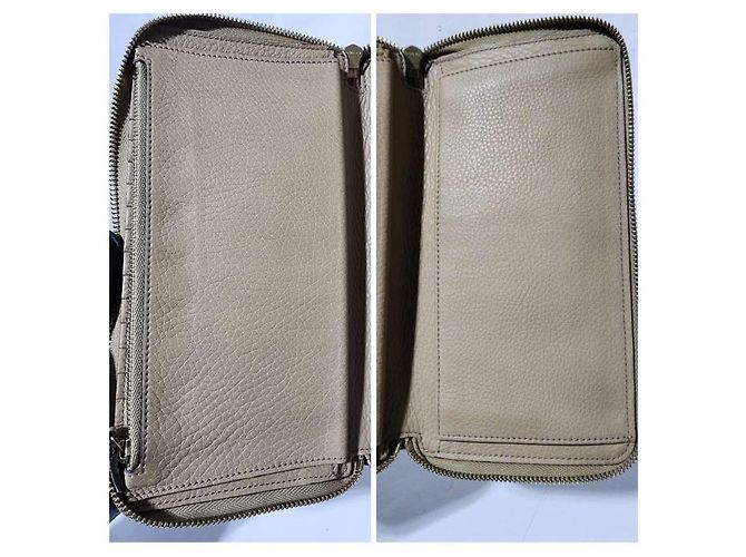Cartera Continental Gucci Soho GG Logo Beige - vista 12