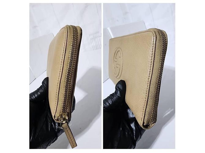 Cartera Continental Gucci Soho GG Logo Beige - vista 5