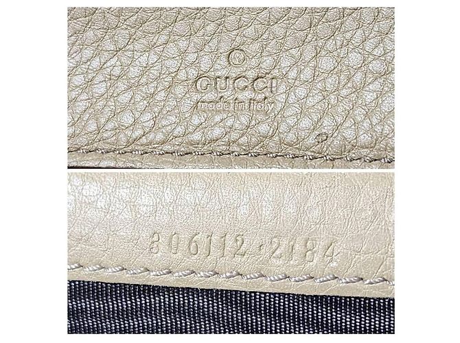 Cartera Continental Gucci Soho GG Logo Beige - vista 6