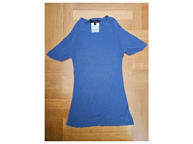 Top Gucci de seda azul - vista 2