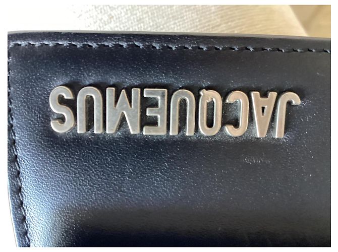 Borsa a mano Jacquemus in pelle nera Nero - vista 8