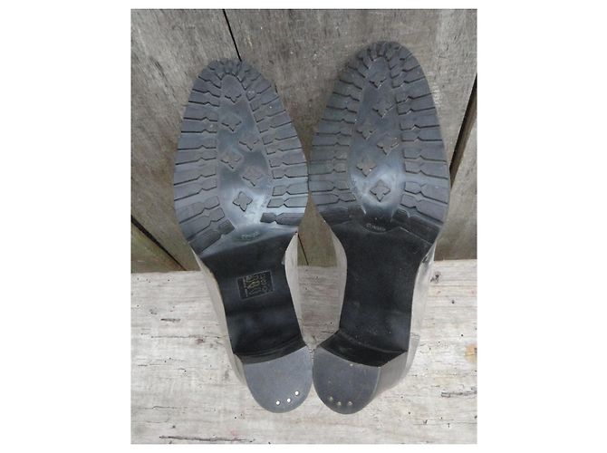 Paraboot Mokassins mit Absatz Grau Leder - Ansicht 5