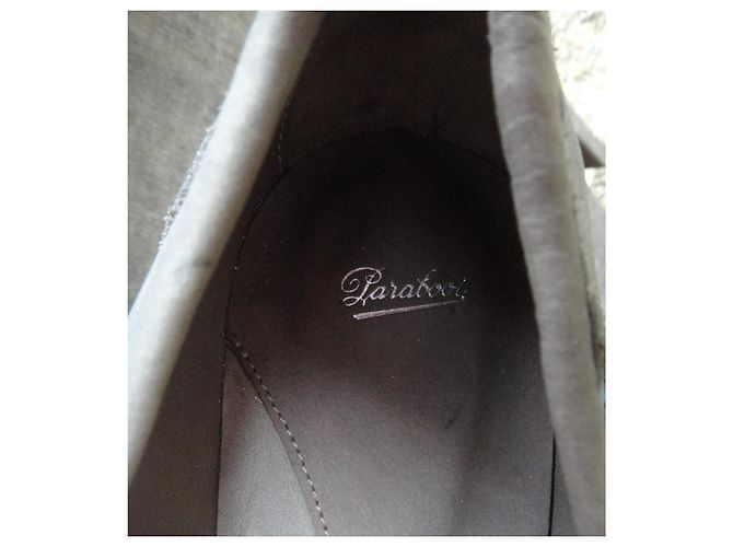 Paraboot Mokassins mit Absatz Grau Leder - Ansicht 8