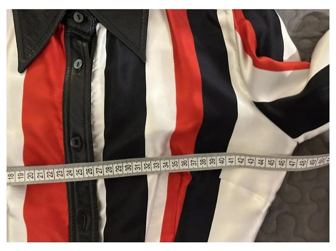 Camisa de seda Dolce & Gabbana con detalles de cuero Multicolor - vista 10