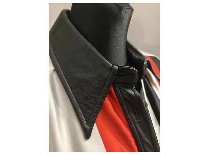 Camisa de seda Dolce & Gabbana con detalles de cuero Multicolor - vista 5