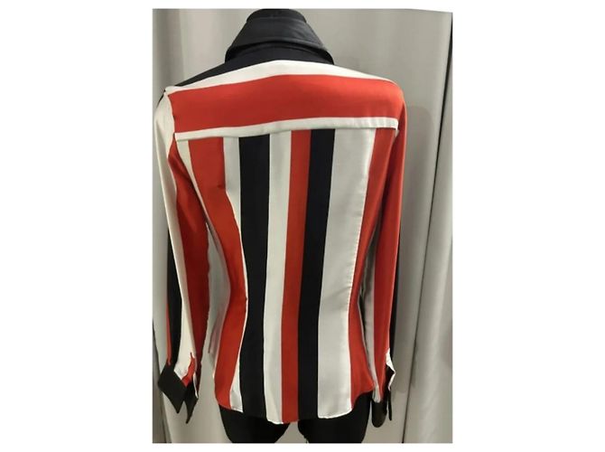 Camisa de seda Dolce & Gabbana con detalles de cuero Multicolor - vista 7
