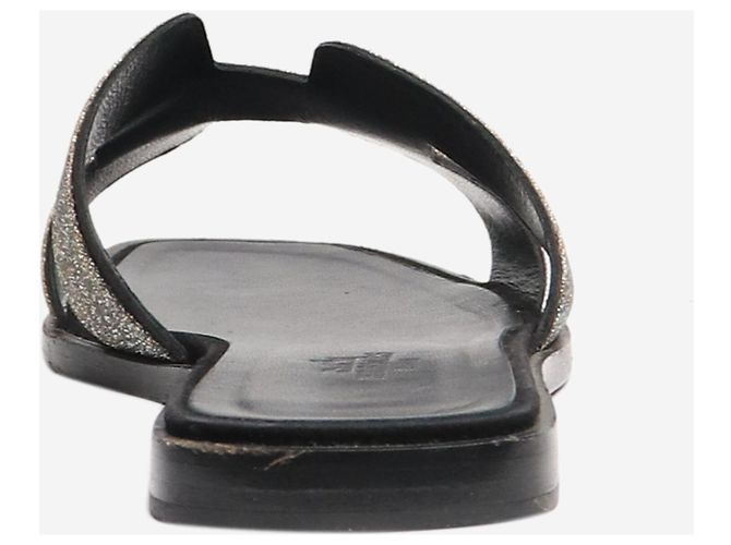 Hermès Sandali Oran in strass neri - UK 4.5 - vista 3