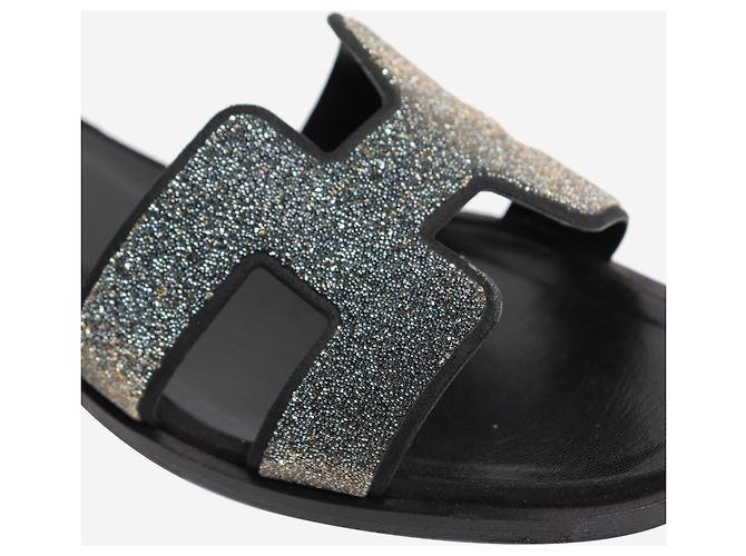 Hermès Sandali Oran in strass neri - UK 4.5 - vista 4