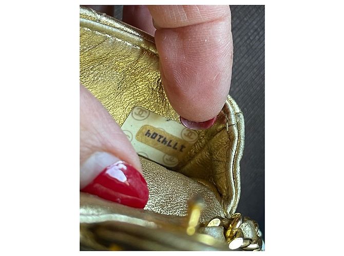 Chanel Mini Tasche Leder Gold Golden - Ansicht 10