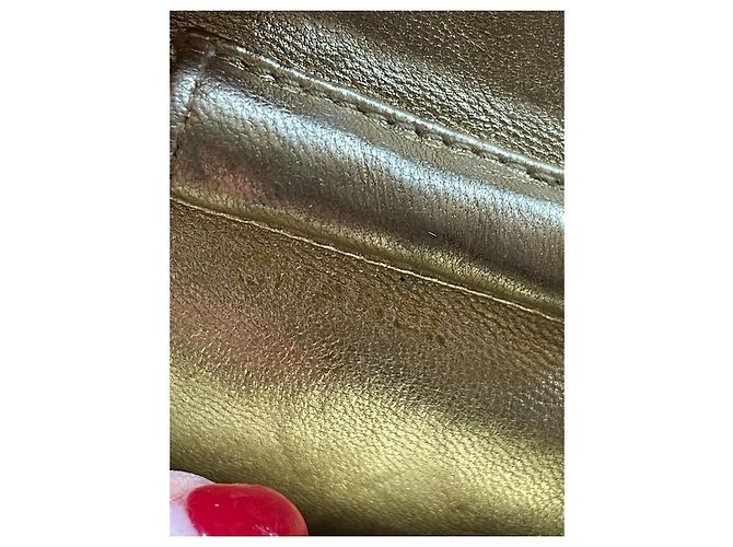 Chanel Mini Tasche Leder Gold Golden - Ansicht 9