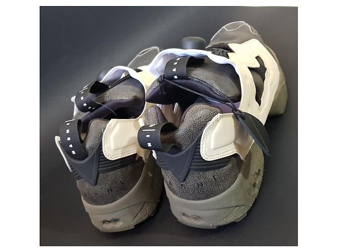 Sneakers Marni x Reebok in pelle multicolore - vista 4