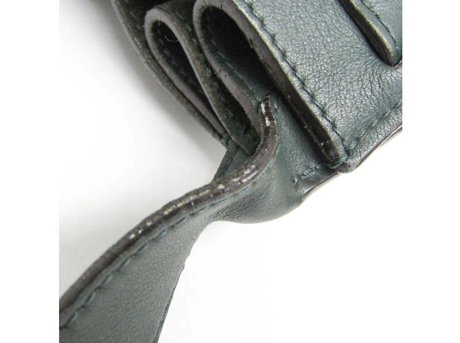 Céline Celine Big Bag Damen Leder Schultertasche Khaki - Ansicht 11