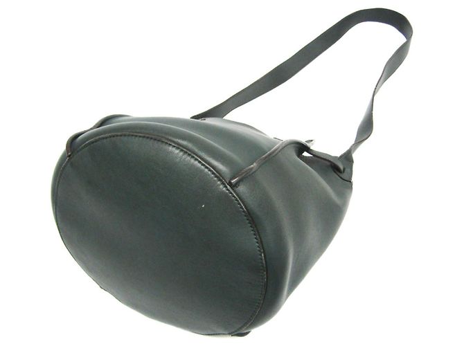 Céline Celine Big Bag Damen Leder Schultertasche Khaki - Ansicht 2