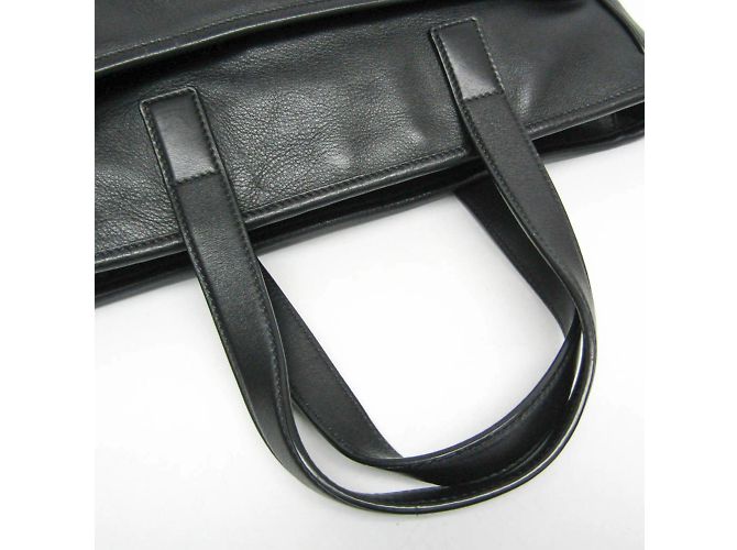 Borsa in pelle da uomo Prada nera Nero - vista 10
