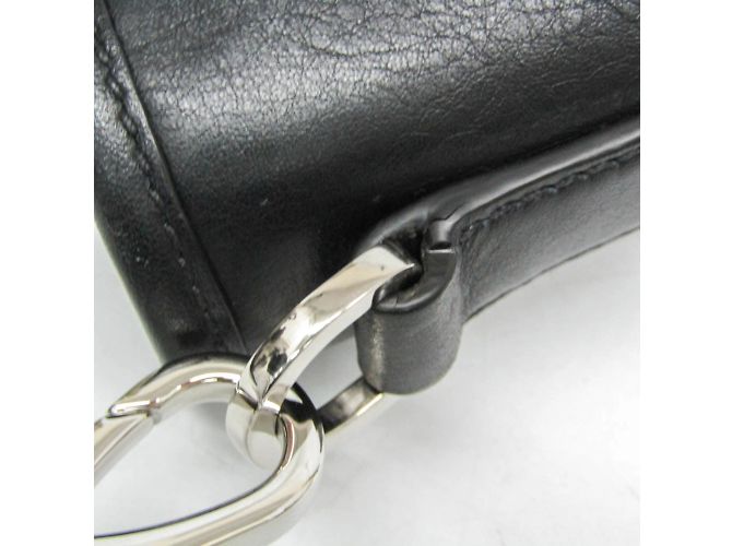 Borsa in pelle da uomo Prada nera Nero - vista 9
