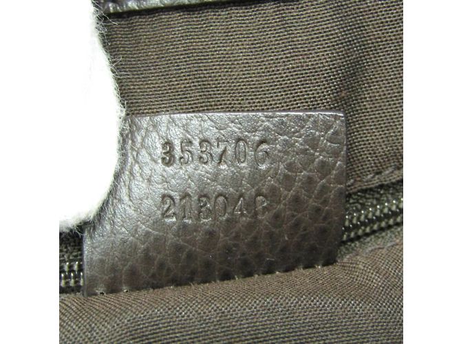 Borsa tote Gucci GG Crystal Beige Marrone scuro - vista 12