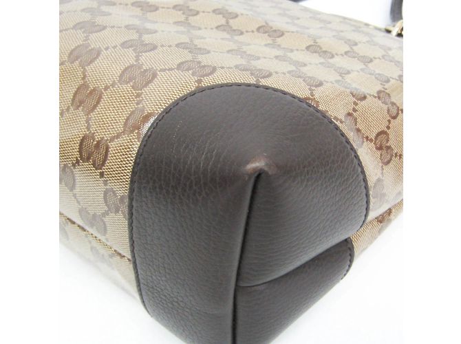 Borsa tote Gucci GG Crystal Beige Marrone scuro - vista 5