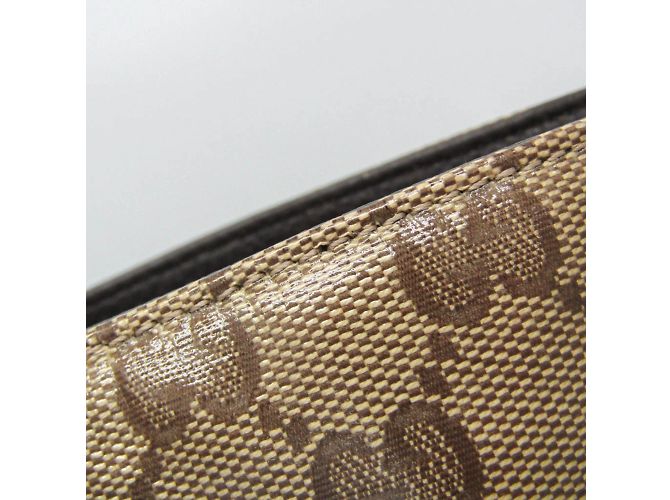 Borsa tote Gucci GG Crystal Beige Marrone scuro - vista 7