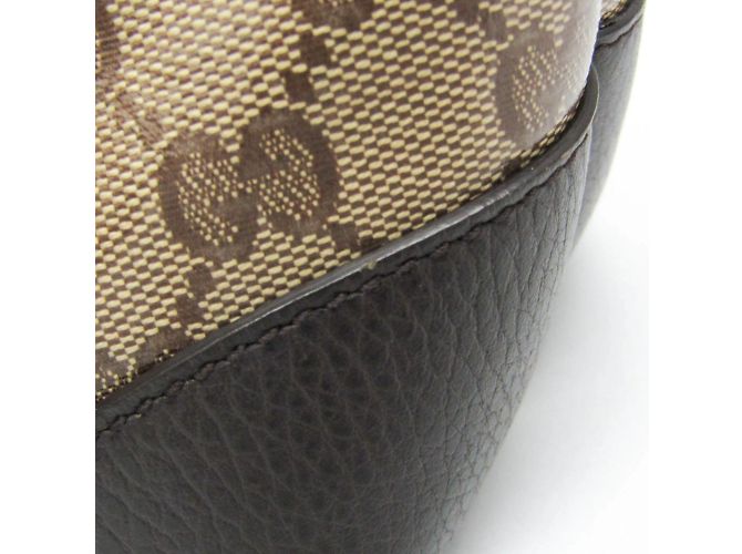 Borsa tote Gucci GG Crystal Beige Marrone scuro - vista 8