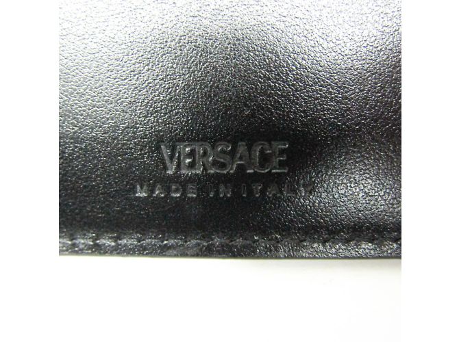 Portafoglio Tri-Fold La Greca di Versace Marrone Nero - vista 13
