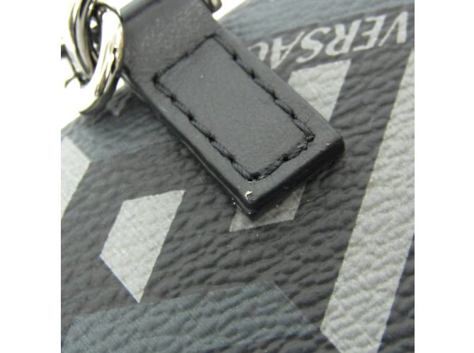 Portafoglio Tri-Fold La Greca di Versace Marrone Nero - vista 9