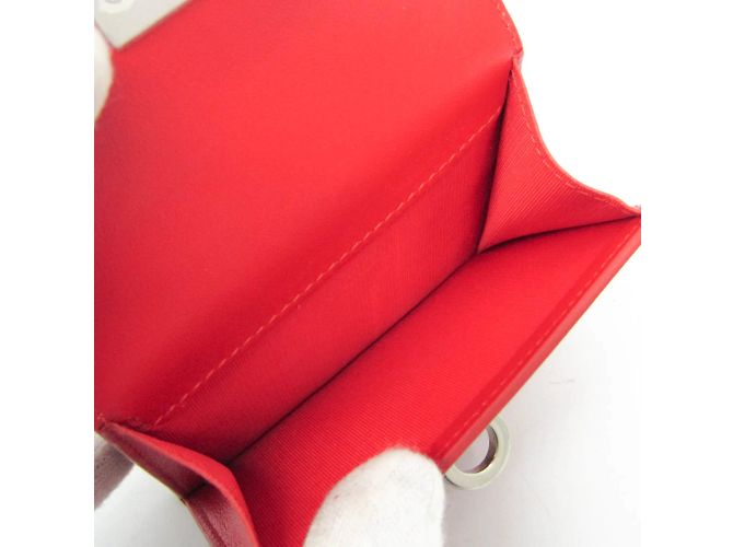 Carteira bi-fold Gancini Wanda da Salvatore Ferragamo Vermelho - vista 8