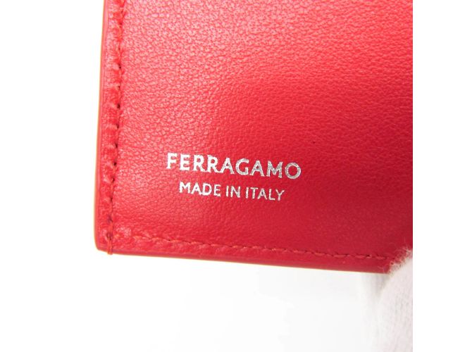 Carteira bi-fold Gancini Wanda da Salvatore Ferragamo Vermelho - vista 9