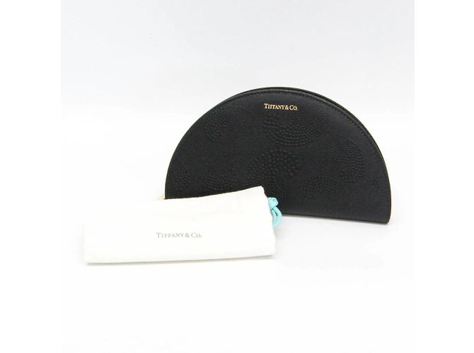 Tiffany & Co Tiffany Half Moon Leder Langbörse Schwarz - Ansicht 2