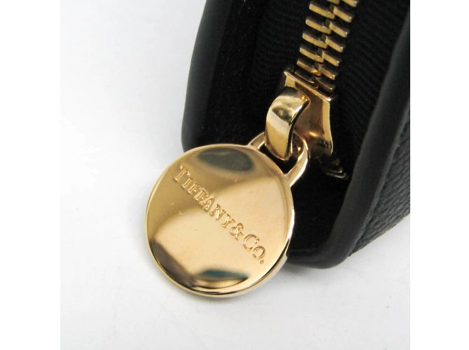 Tiffany & Co Tiffany Half Moon Leder Langbörse Schwarz - Ansicht 8