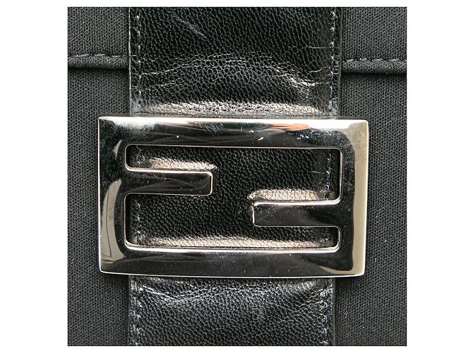 Fendi Mini Nylon FF Lock Crossbody Nero - vista 9