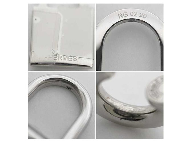 Hermès Pendientes Hermes O'Kelly Castaño Plata - vista 10
