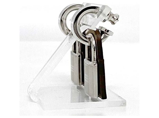 Hermès Pendientes Hermes O'Kelly Castaño Plata - vista 4