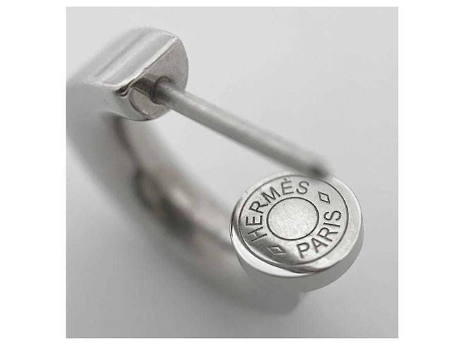 Hermès Pendientes Hermes O'Kelly Castaño Plata - vista 9