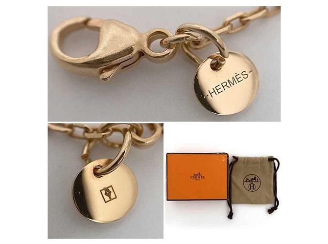 Hermès Collar Hermes como Doucour PM Castaño Dorado - vista 11