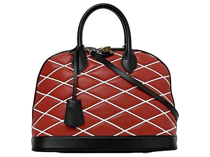 Borsa Alma PM Louis Vuitton Nero Rosso - vista 2